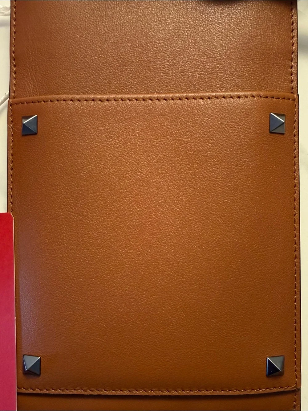 Valentino Rockstud Brown Leather Smartphone Case NWT